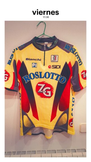 Maillot Ciclismo Bianchi Roslotto Talla XL