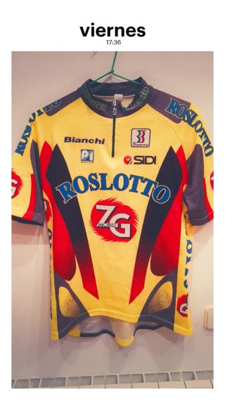 Maillot Ciclismo Bianchi Roslotto Talla XL