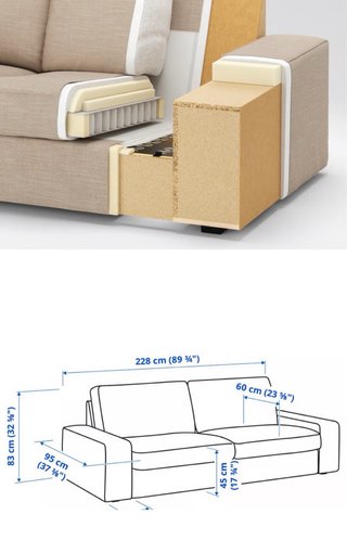 Sofá Kivik Ikea 3 plazas