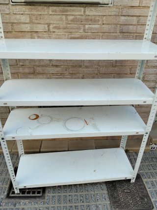 Estantería metálica blanca 5 baldas