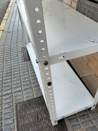 Estantería metálica blanca 5 baldas