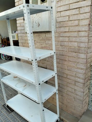 Estantería metálica blanca 5 baldas
