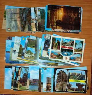Lote 100 Postales Antiguas (Años 60-80)