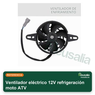Ventilador eléctrico 12V refrigeración moto ATV