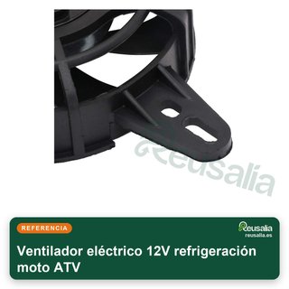 Ventilador eléctrico 12V refrigeración moto ATV