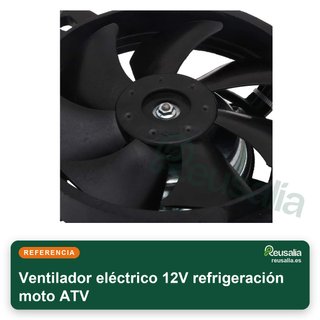 Ventilador eléctrico 12V refrigeración moto ATV