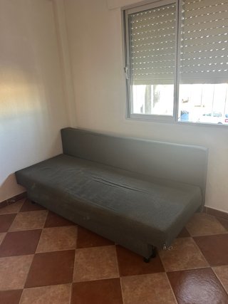 Sofá Cama Gris Tela