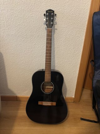 Guitarra Acústica Fender CD-60 BLK Negra + Funda