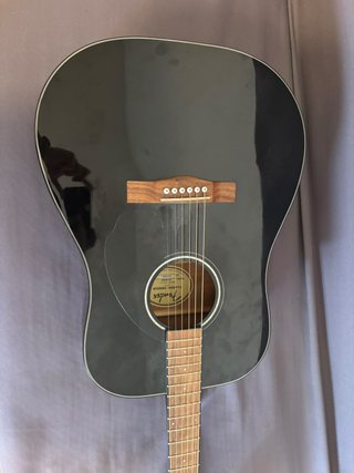 Guitarra Acústica Fender CD-60 BLK Negra + Funda