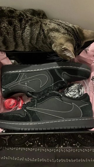 Jordan 1 Retro Low OG SP Travis Scott Black 40