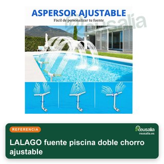 LALAGO fuente piscina doble chorro ajustable
