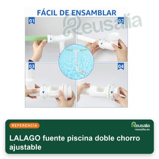 LALAGO fuente piscina doble chorro ajustable