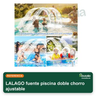 LALAGO fuente piscina doble chorro ajustable