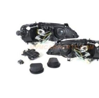 Faros delanteros Angel Eyes para Opel Astra G Blac