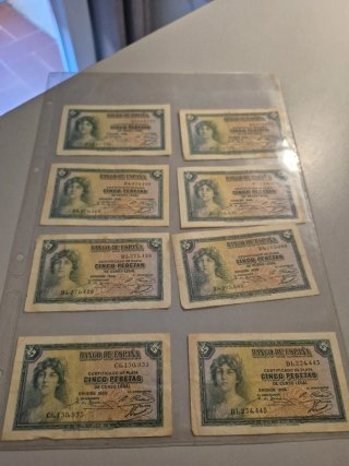 Billetes antiguos: 100 y 500 pesetas