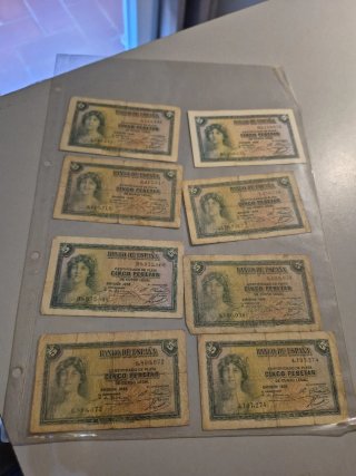 Billetes antiguos: 100 y 500 pesetas