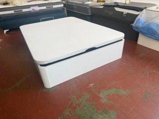 Colchón Visco 135x190 + Canapé Blanco