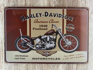 (47) Cartel Harley-Davidson 1949 Panhead