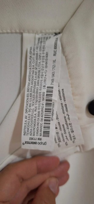 Pantalón culotte Zara blanco
