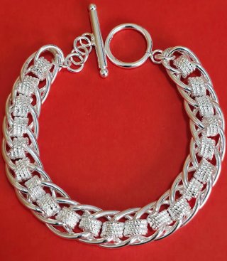 Manilla de Plata 925 - 20 cm ( ancha )