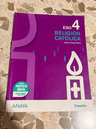 Libro de Religión Católica de 4° de la ESO