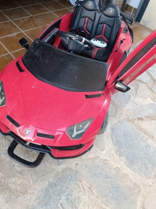 Coche Batería Infantil Rojo