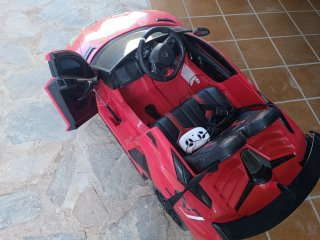 Coche Batería Infantil Rojo