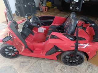 Coche Batería Infantil Rojo