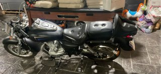 Moto Custom 125cc Negra y Plata