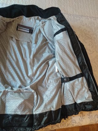 Chaqueta impermeable moto touring negra