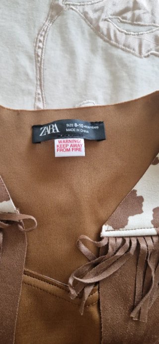 Disfraz Vaquera Zara Talla 8-10 años