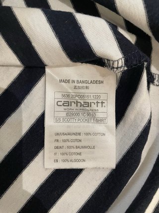 Camiseta Carhartt Rayas Talla M