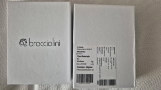 Portafoglio Braccialini verde con dettagli oro
