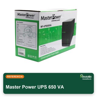 Master Power UPS 650VA 360W 2 enchufes Schuko