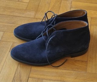 Botines Hombre Hugo Boss Azul Piel