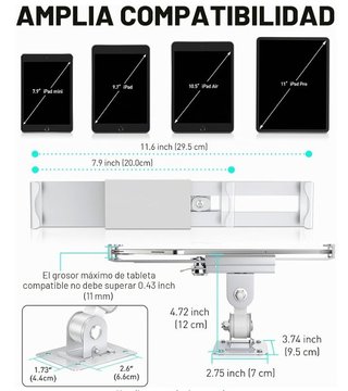 Soporte Pared Tablet Antirrobo AboveTEK