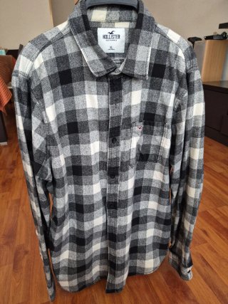 Camisa franela Hollister Cuadros Talla XL