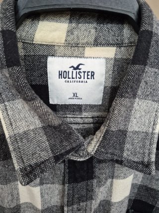 Camisa franela Hollister Cuadros Talla XL