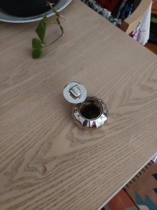 Cenicero Vintage Portátil Metálico