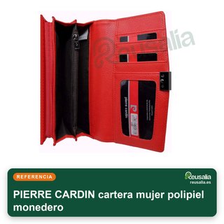 Pierre Cardin cartera mujer polipiel monedero