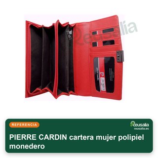 Pierre Cardin cartera mujer polipiel monedero