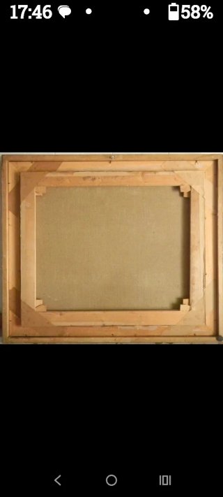 Vecchio quadro dipinto ad olio D.Calistri