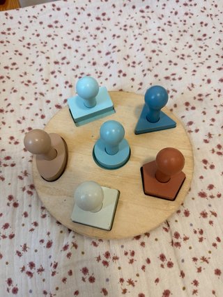 Juego de encaje de madera para bebés
