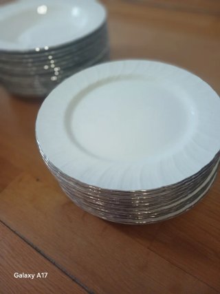 Vajilla Pontesa Filo Plata Porcelana