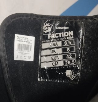 Botas Snowboard Talla 42 Negras