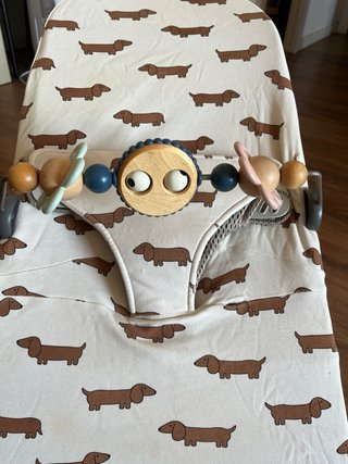 Hamaca Bebé BabyBjörn + funda Minicoton + juguete
