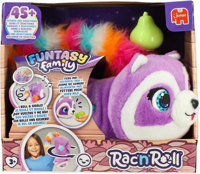 nuevo Peluche Mapache Interactivo Rac'n'Roll