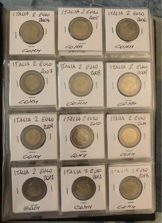 Italia 2 Euro Commemorative Coins 2004-2026