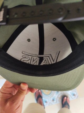 Gorra Vans Verde Logo Negro