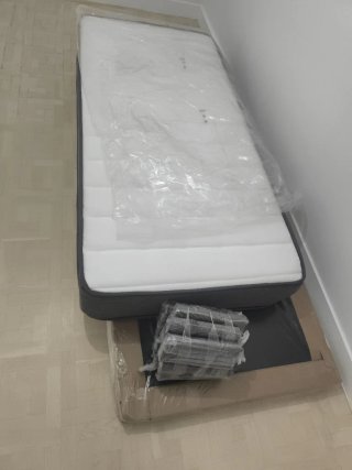 Cama individual con somier